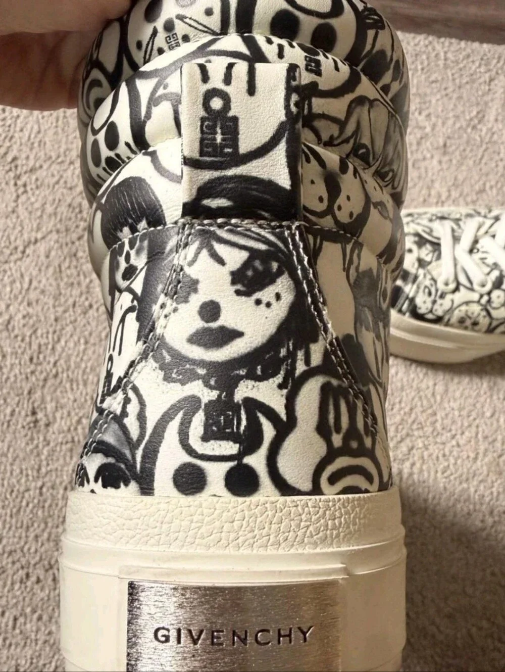 Givenchy X Chito Mens High Too 4G White Sneakers Size 8 US (41 EU)
